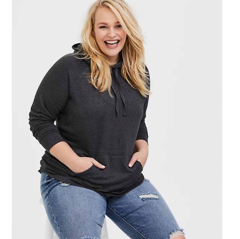 Torrid charcoal hoodie